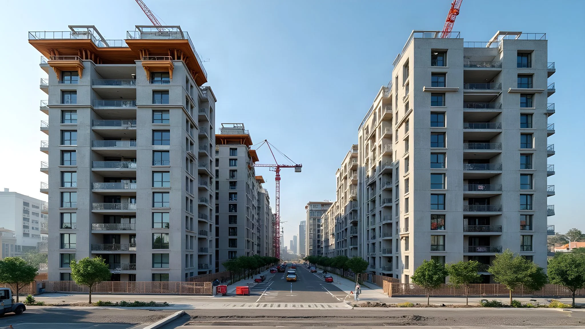 Desarrollo habitacional en obra con vanos de aluminio